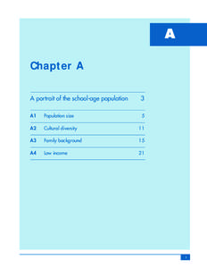 Chapter A figures  A Chapter A A portrait of the school-age population