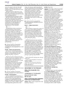 Federal Register / Vol. 76, No[removed]Thursday, July 21, [removed]Rules and Regulations were all worked on the day the shift started, or attribute the hours to the calendar days on which the hours were actually worked. (ii