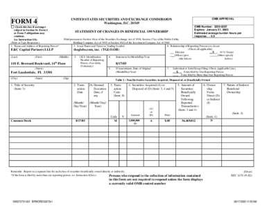 Microsoft Word - Form 4 - EC Capital I - conversion of note 2