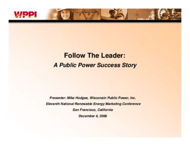 11-NREMC: Follow the Leader: A Public Power Success Story