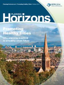 Planning Horizons no.3 | Promoting Healthy Cities | OctoberPlanning Promoting Healthy Cities