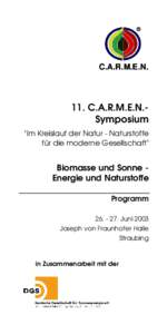 ®  C.A.R.M.E.N. 11. C.A.R.M.E.N.Symposium 