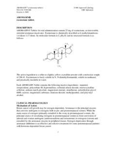 Exemestane / Pfizer / Selective estrogen receptor modulators / Phenols / Tamoxifen / Hormonal therapy / Mastectomy / Estrogen / Androstenedione / Medicine / Pharmacology / Aromatase inhibitors