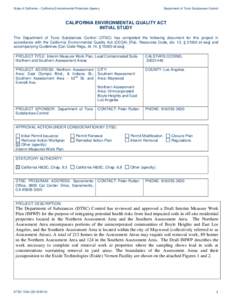 Environment of California / California Department of Toxic Substances Control / Environmental issues / Environmental economics / Environmental law / Environmental impact assessment / Particulates / Soil contamination / Environment / Pollution / Earth