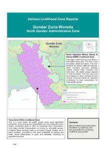 Amhara Livelihood Zone Reports  Gonder Zuria Woreda