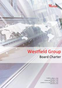 Management / Private law / Committees / Westfield Group / Westfield /  Massachusetts / Board of directors / Chief executive officer / Non-executive director / Westfield /  New Jersey / Corporate governance / Business / Corporations law