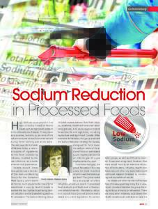 Commentary By: Frank Yeo H  included representatives from food indusigh sodium consumption has