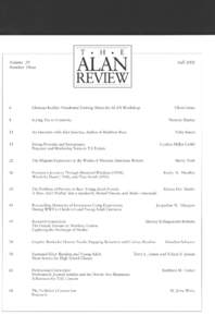 ALAN v30n1 - Table of Contents