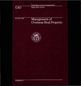 HR-93-15, Management of Overseas Real Property