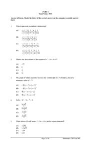 Elementary mathematics / Inverse functions / Coordinate systems / Function / Quadratic function / Cartesian coordinate system / Mathematical fallacy / Quadratic equation / Logarithm / Mathematics / Geometry / Analytic geometry