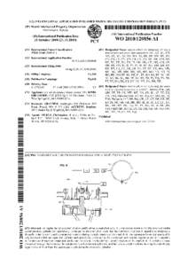 (12) INTERNATIONAL APPLICATION PUBLISHED UNDER THE PATENT COOPERATION TREATY (PCT[removed]World Intellectual Property Organization International Bureau  11111111111111111111111111111111111111111111111111111111111111111111