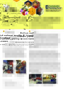 Pollen pellet colour, purity & identification