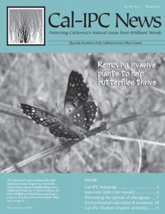 Vol. 20, No. 1  Winter 2012 Cal-IPC News Protecting California’s Natural Areas from Wildland Weeds