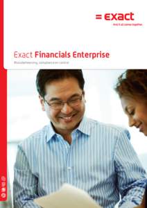 Exact Financials Enterprise Risicobeheersing, compliance en control Inhoud 2