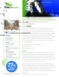 Home automation / Building automation / Environmental technology / Lighting / Daintree Networks / Wireless sensor network / Jonas Salk / Salk / Lighting control system / Energy management / Energy conservation