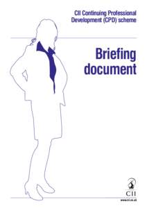 CII Continuing Professional Development (CPD) scheme Briefing document