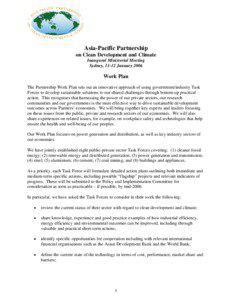 Energy development / Low-carbon economy / Asia-Pacific Partnership on Clean Development and Climate / Organizations associated with the Association of Southeast Asian Nations / Renewable energy / Renewable Energy and Energy Efficiency Partnership / International Partnership for Energy Efficiency Cooperation / Energy / Environment / Technology