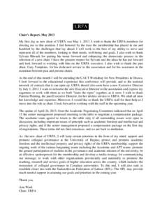 Microsoft Word - UFRA Newsletter, Chairs Report 2013_1