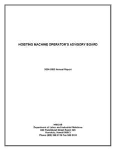 Risk / Occupational safety and health / Management / Environmental social science / Risk management / Crane / Heavy equipment operator / Workplace safety / Professional certification / Safety engineering / Industrial hygiene / Safety