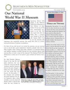 MONUMENTS MEN NEWSLETTER NOVEMBER 2009 