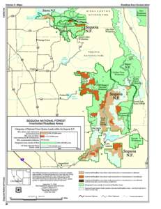 California  Volume 2—Maps Roadless Area Conservation Sierra N.F.