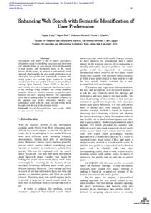 IJCSI International Journal of Computer Science Issues, Vol. 8, Issue 6, No 2, November 2011 ISSN (Online): [removed]www.IJCSI.org 62