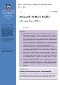 Indo-Pacific Governance Research Centre Policy Brief Issue 5 THE INDO-PACIFIC GOVERNANCE RESEARCH CENTRE