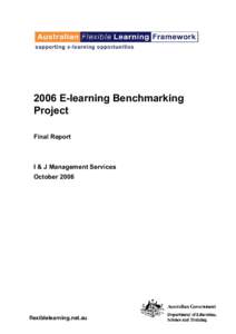 2006 E-learning Benchmarking Project - Final Report_endorsed.doc