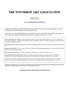 THE WINTHROP ART ASSOCIATION