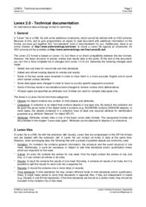 LENEX - Technical documentation  Page 1