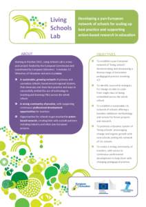 Developing a pan-European network of schools for scaling up best practice and supporting action-based research in education  ABOUT