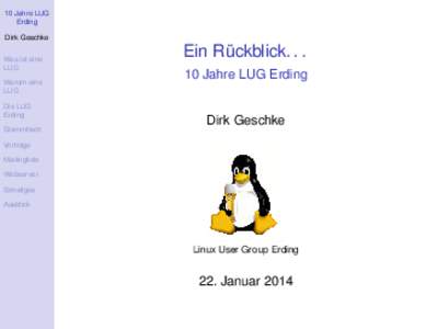 10 Jahre LUG Erding Dirk Geschke