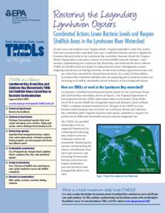 Total Maximum Daily Loads (TMDLs) at Work in Virginia: Lynnhaven River