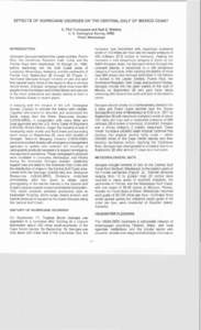 EFFECTS OF HURRICANE GEORGES ON THE CENTRAL GULF OF MEXICO COAST D. Phil Turnipseed and Karl E. Winters U. S. Geological Survey, WRD Pearl, Mississippi  INTRODUCTION