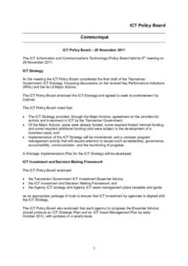 Microsoft Word - ICT Policy Board - communiqué - November 2011.DOCX