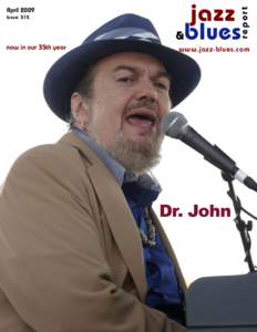 Issue 315  now in our 35th year jazz &blues