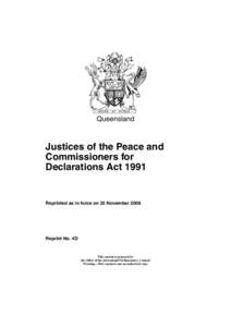 Judiciary of England and Wales / Justice of the Peace / Notary / Statutory declaration / Law / Legal professions / Common law