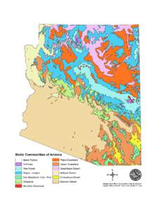 Where the Wild Things Are Mapping Biotic Communities Rubric Use the following rubric to assist you as you create your map of the biotic communities in Arizona.