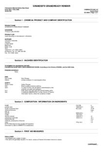 Chemwatch Australian MSDS