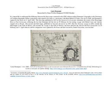 Geography of the United States / Persons of National Historic Significance / United States / French nobility / Hennepin County /  Minnesota / Recollects / Louis Hennepin / Daniel Greysolon /  Sieur du Lhut / Fort Crevecoeur / Mississippi River / Ren-Robert Cavelier /  Sieur de La Salle / Louisiana