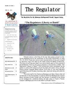 VOLUME VI ISSUE 1  The Regulator JUNE 25, 2014
