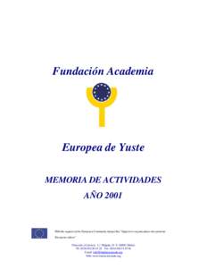 Fundación Academia  Europea de Yuste