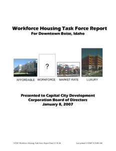 Regional planning / Workforce housing / Boise /  Idaho / Boise City /  Oklahoma / Ada County /  Idaho / Idaho / Boise metropolitan area / Geography of the United States / Affordable housing