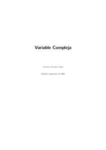 Variable Compleja  Artemio Gonz´