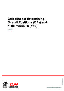Guideline for determining Overall Positions (OPs) and Field Positions (FPs) r2028 Rebranded July 2014