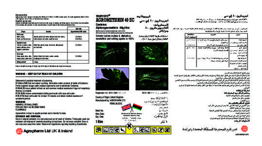 AGROMETHRIN 40 EC 1L AL WEKAYA