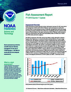 FebruaryFish Assessment Report  |  February 2015 Fish Assessment Report FY 2015 Quarter 1 Update
