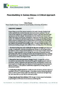 Economic Community of West African States / Republics / João Bernardo Vieira / Kumba Ialá / Ansumane Mané / Peacebuilding / Aristides Gomes / United Nations Security Council Resolution / Guinea-Bissau Civil War / Guinea-Bissau / Government / Politics