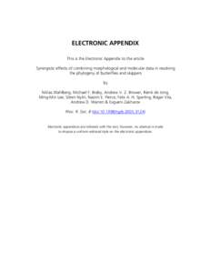       ELECTRONIC APPENDIX  