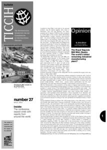 TICCIH  bulletin The International Committee for the